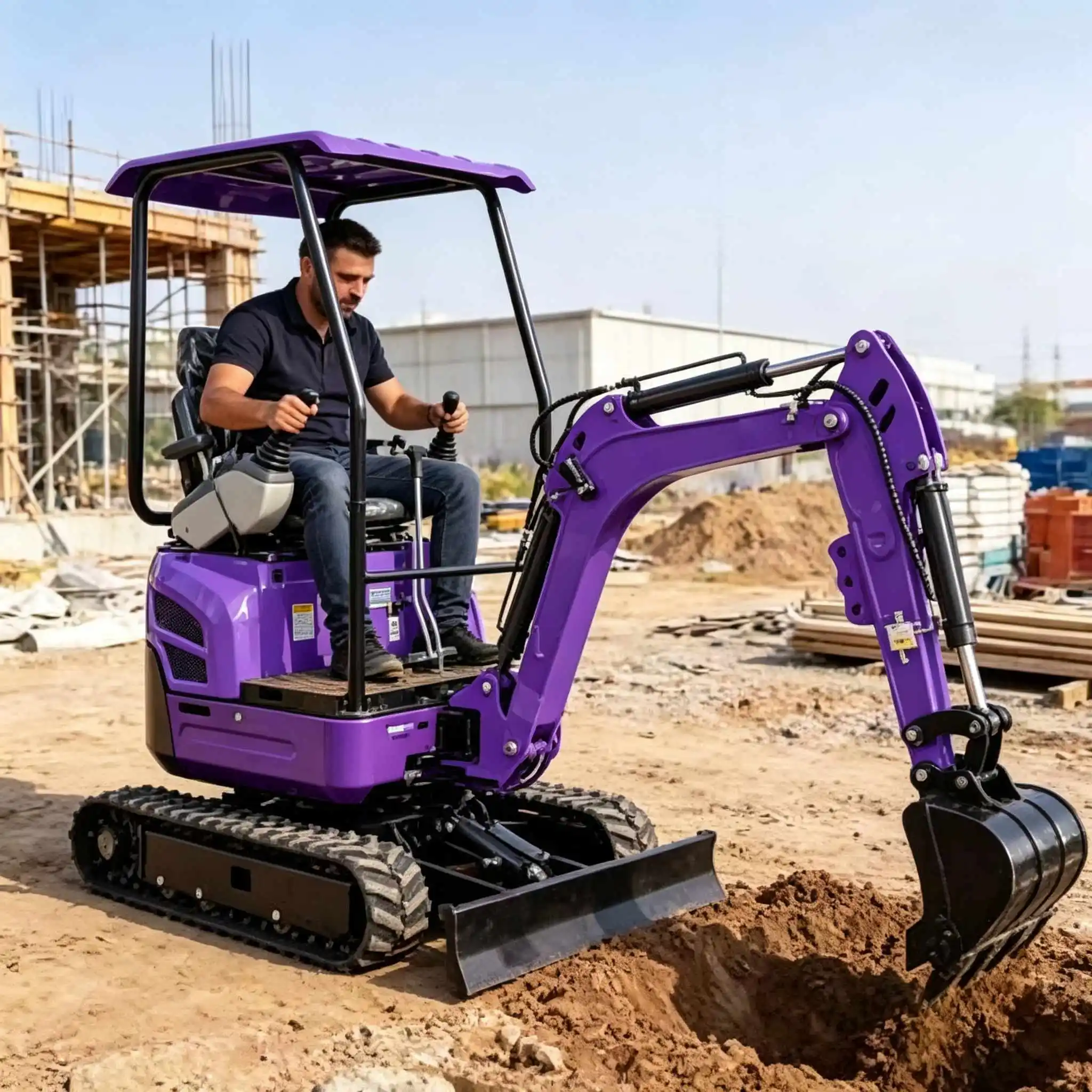 

Mini Excavator For Construction 1.5Ton 1.8Ton 3.0Ton Diesel Engine Crawler Agricultural Farming Machine CE