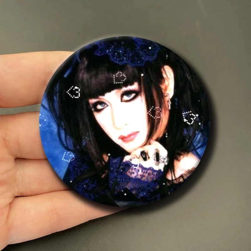 Mana Sama Gothic Rock Aesthetic Brooches Malice Mizer Visual Kei Rock Band Badge Soft Button Pin
