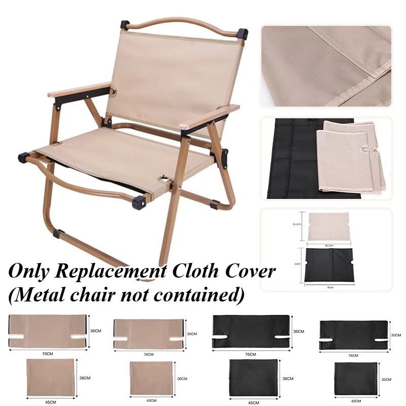 Thick Oxford Fabric Seat Back Replacement Cloth for Kermit Foldable Chair Spare Accessory Cover for Outdoor Camping Chairs