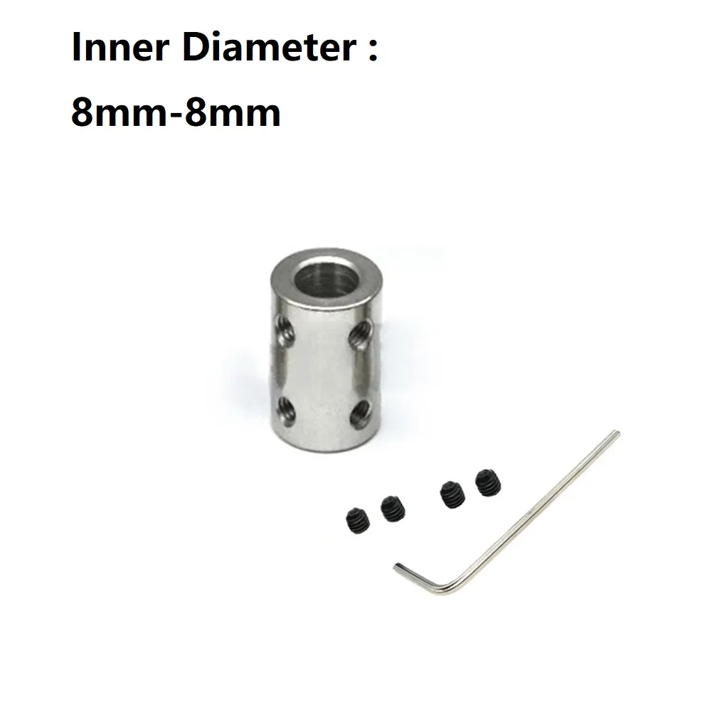 1set 4mm/5mm/6mm/8mm/10mm Shaft Coupling Motor Connector Sleeve#45 Steel For Power Tool Accessory In Stock Wholesale