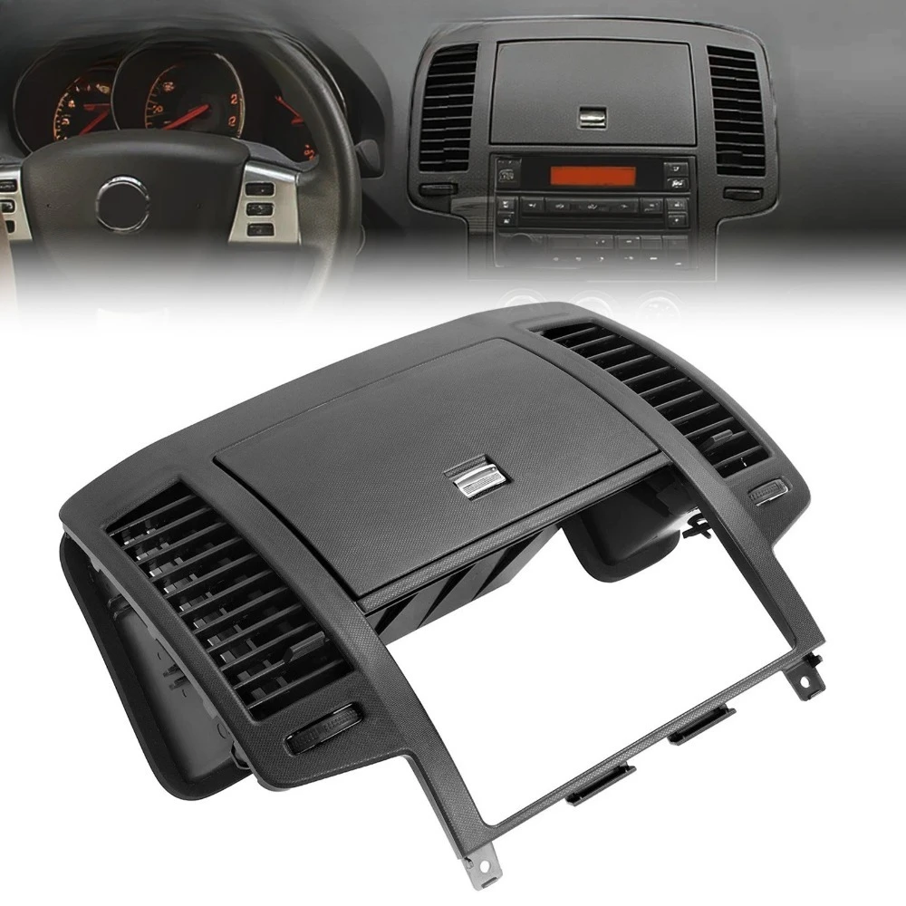 

Black For 2005-2006 Nissan Altima Center Dash Radio Bezel Storage Cubby Vent