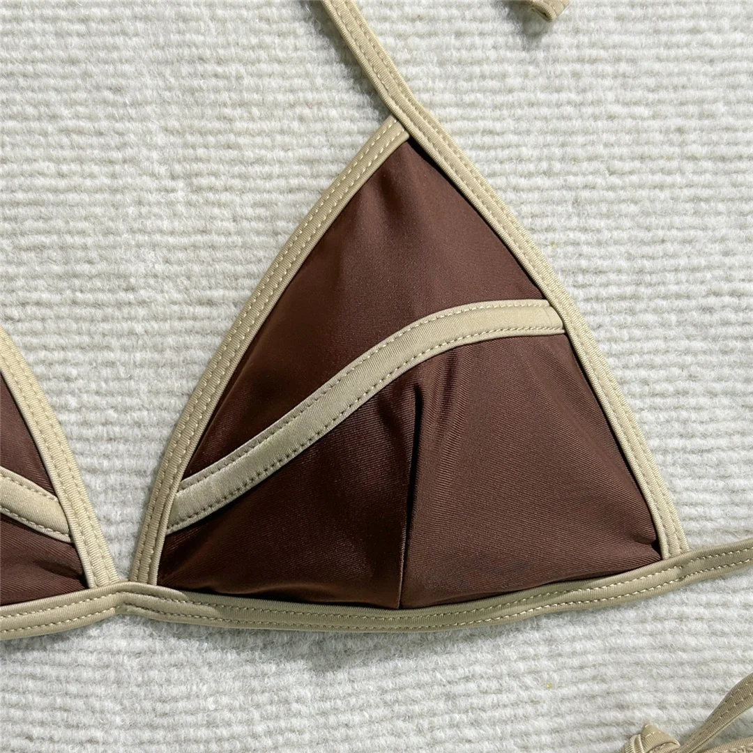 Neues 3-teiliges Bikini-Set mit Rock, Rüschen und Splicing-Design, Damen-Badebekleidung, dreiteiliger Bikini, Badeanzug, Badebekleidung, Schwimmbekleidung V7072 – Detail 23