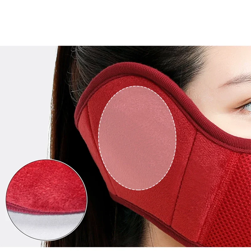 Winter New Fashion Women Men Earmuffs Mouth Mask Windproof Winter Soft Thick Warm Ear Cover Solid Headphone Earlap Boys Girls