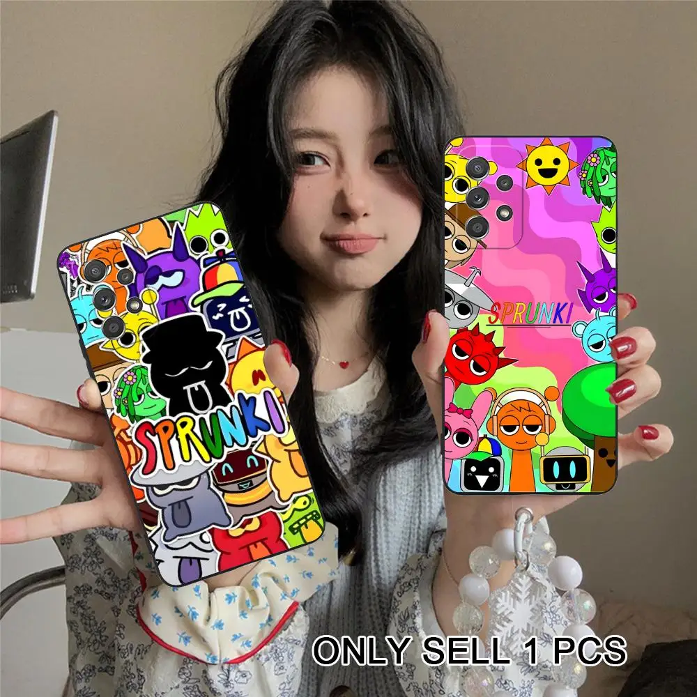 S-Sprunki Music Phone Case for Samsung Galaxy A26 25 24 23 22 21 17 16 15 14 13 12 11 5G Soft TPU Shockproof Cover