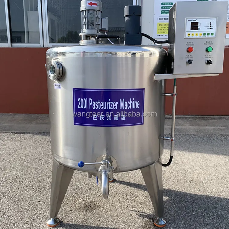 Dairy SS304 50L 100 L 150L 200L 300L 500L1000 L liquid Egg Juice Yogurt Milk Pasteurizer Pasteurization Machine