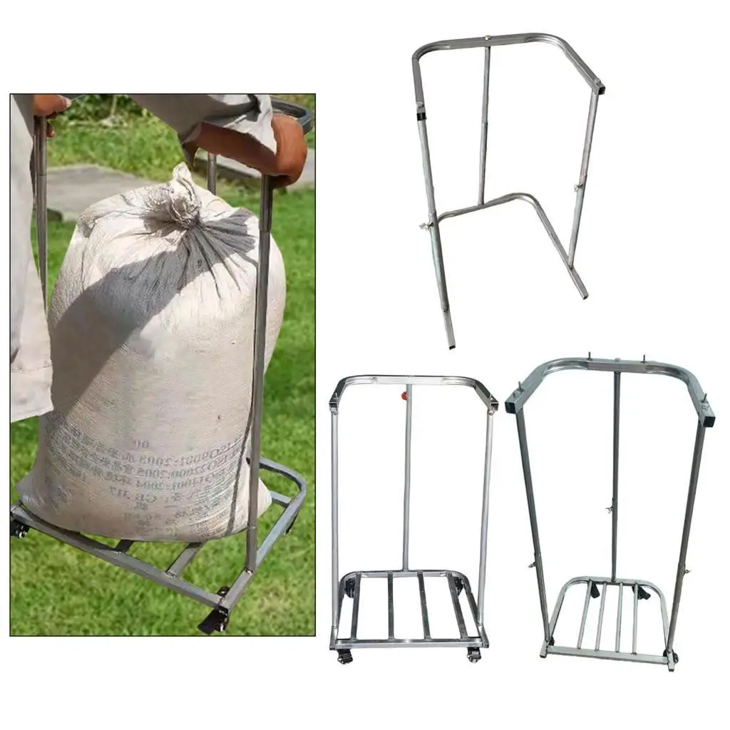 Soporte de bolsa de Metal resistente, dispositivo de embolsado multiuso, práctico