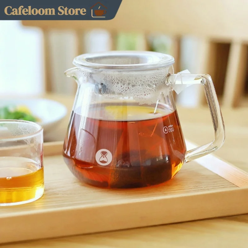 Timemore 360ml/600ml Glas-Kaffeeserver Haushalts-Kaffeekanne Mehrzweck-Teekanne Kaffeebrüh-Zubehör