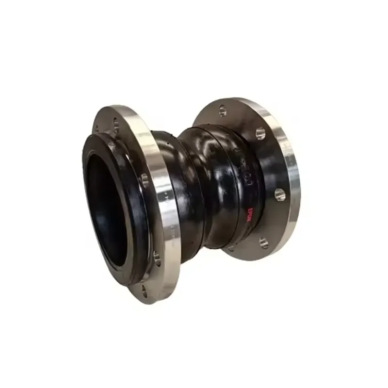 Factory Supply Vulcanized DN200 PN16 Double Sphere Corrugated Stainless Steel Flange Connector Coupling Flexible Rubber Joint
