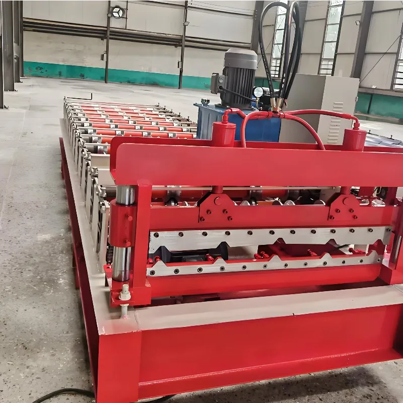 Corrugated Roofing Sheet Production Machine Automatic Steel Panel Roll Forming Line for Factory Warehouse Use