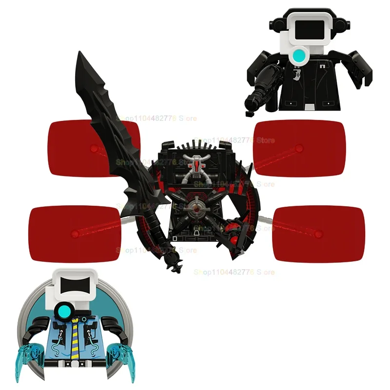 KDL852 K2310 Modelos de banheiro quente Bonecas criativas Figuras de ação Blocos de construção Acessórios Brinquedos para crianças presentes