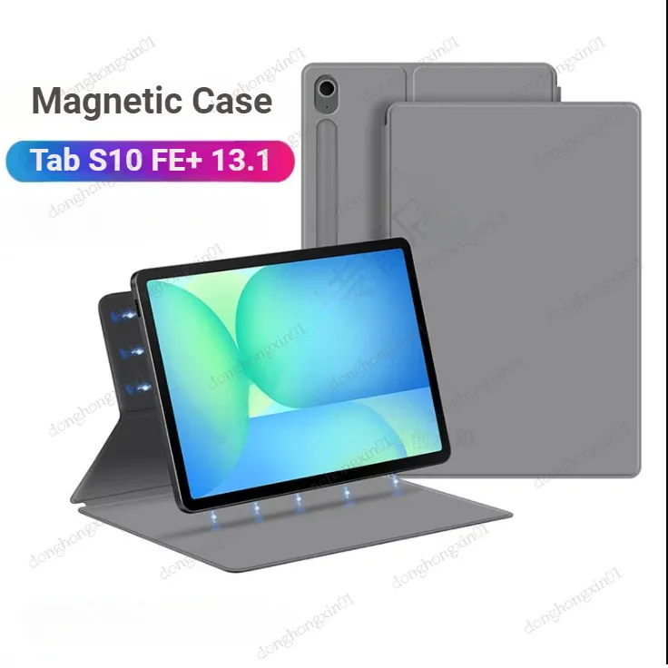 

For Samsung Galaxy Tab S10 FE Plus 13.1 inch SM-X620 X626B S10 FE+ Magnetic Case for Tab S10 FE 10.9 5G 2025 Pencil Holder Cover
