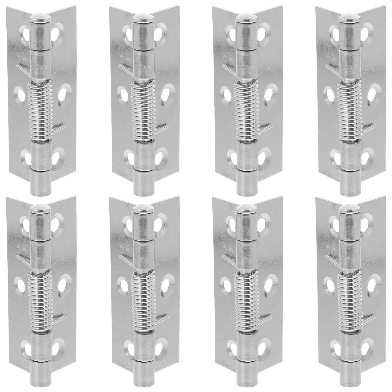

8Pcs Stainless Steel Spring Hinges Self Closing Door Hinge Automatic Rebounding Hinge for Furniture Cabinet Doors