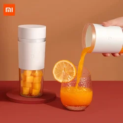 XIAOMI MIJIA-exprimidor portátil eléctrico de frutas, Mini licuadora, Extractor de zumo de naranja y verduras, máquina de jugo fresco, mezclador para el hogar