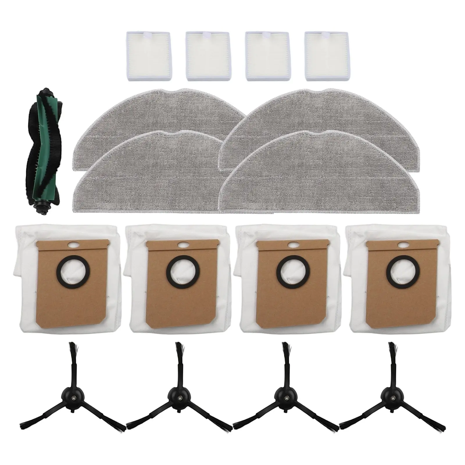 17/29 Piece Spare Parts Set for Conga 8490 For Ultimate for Ultra Power Home Robot Vacuum Enhance Cleaning Performance