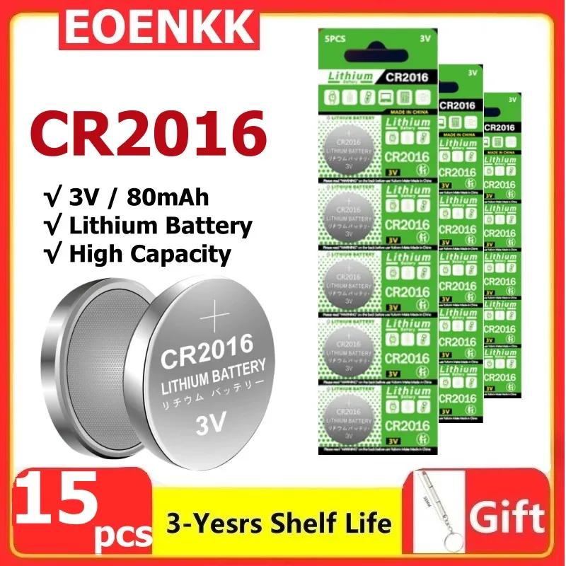 2-50 Stuks Cr2016 Knop Batterijen Cr2016 Br2016 Dl2016 Cel Munt Lithium Batterij 3V Cr 2016 Voor Horloge Elektronisch