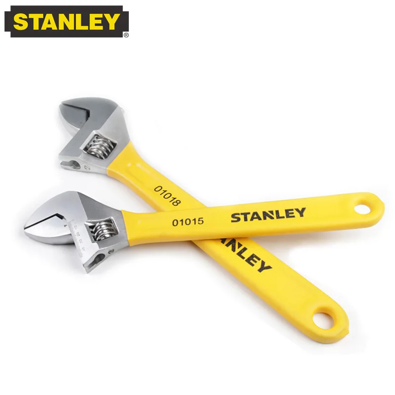 Stanley 4/6/8/10/12/15/18 Inch Adjustable Wrench Multifunctional Large Opening Industrial Thickened Plate Universal Wrench