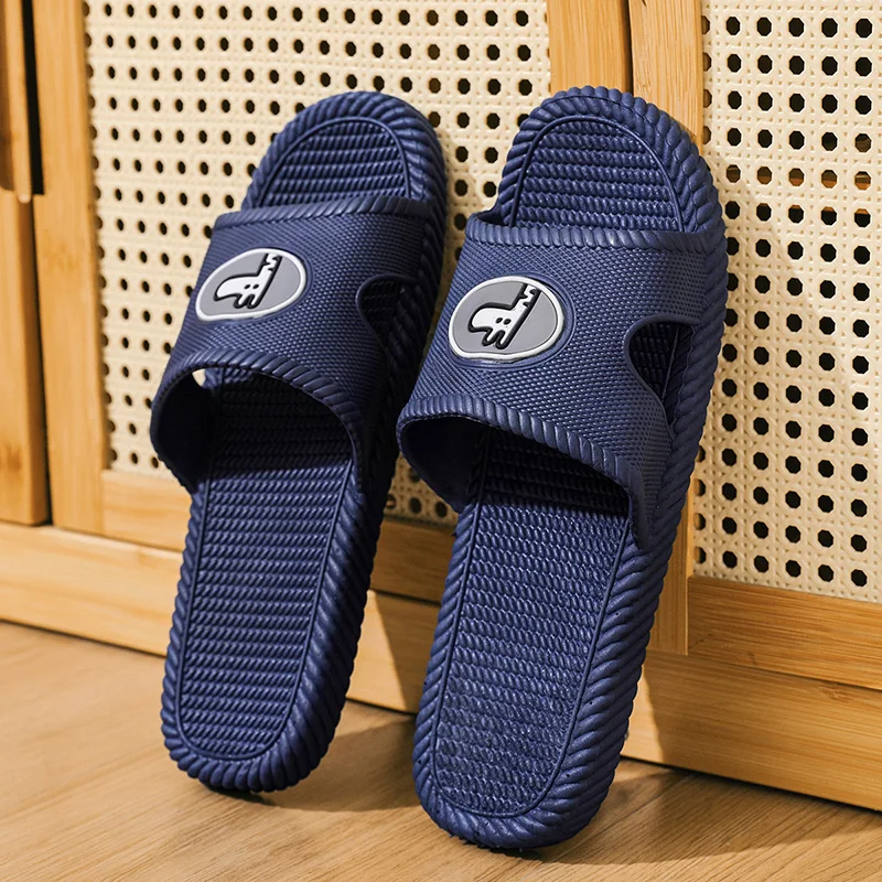 2026 Summer Fashion Slippers Men Shoes Cloud Slippers For Men Home Flat Sandals Massage Flip Flops Couple Bathroom Indoor Slides