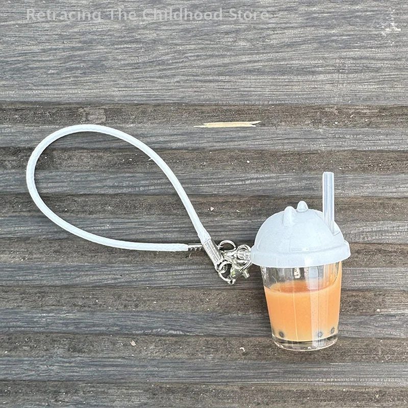 1 ชิ้น 1:12 ตุ๊กตามินิเพิร์ลถ้วยนมจี้ DIY พวงกุญแจฉากการเรียนรู้อุปกรณ์เสริม Miniature ตกแต่ง