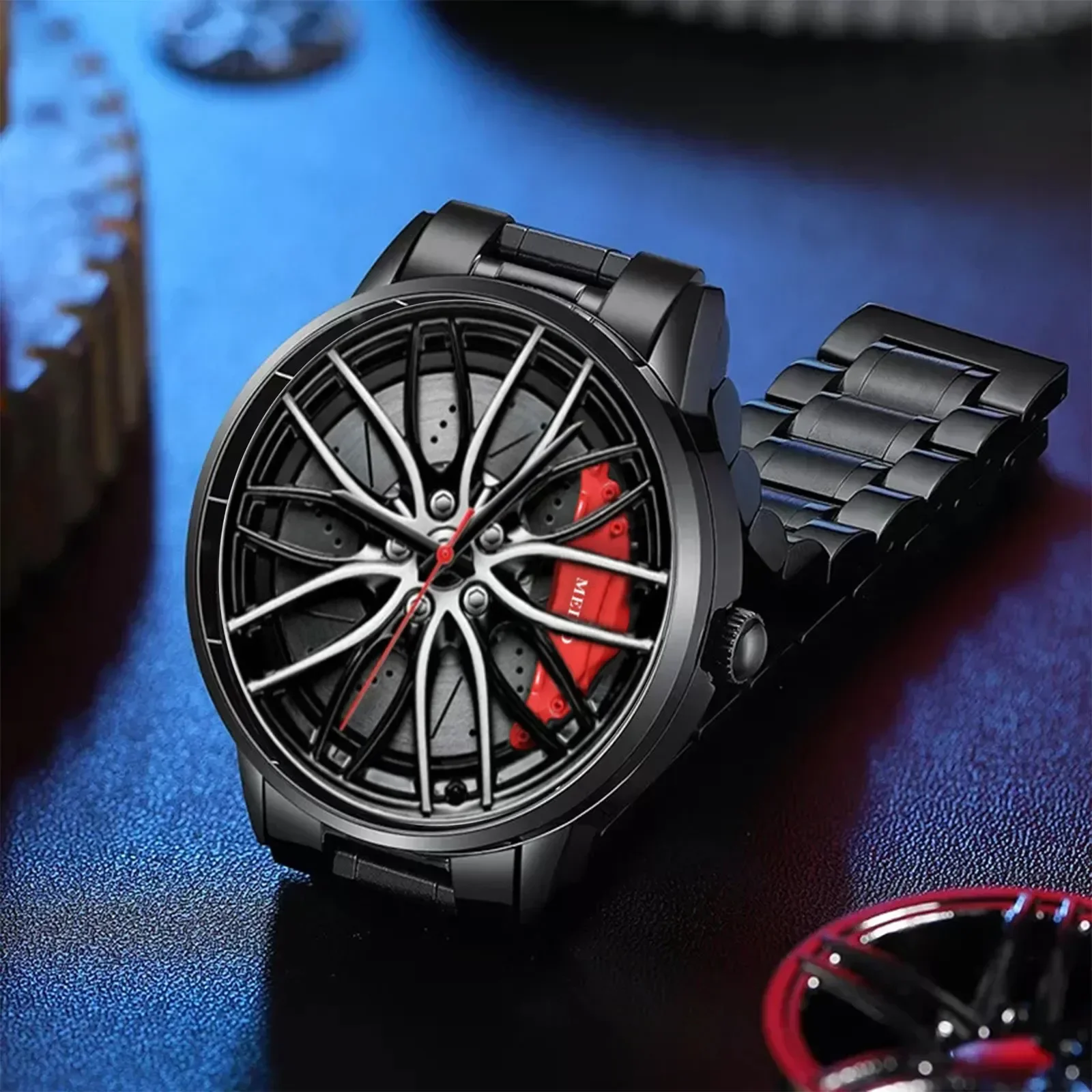 Trendy Fully Automatic Quartz Movement Men's Watch Wheel Non Mechanical Watch Fashion Men's Watch