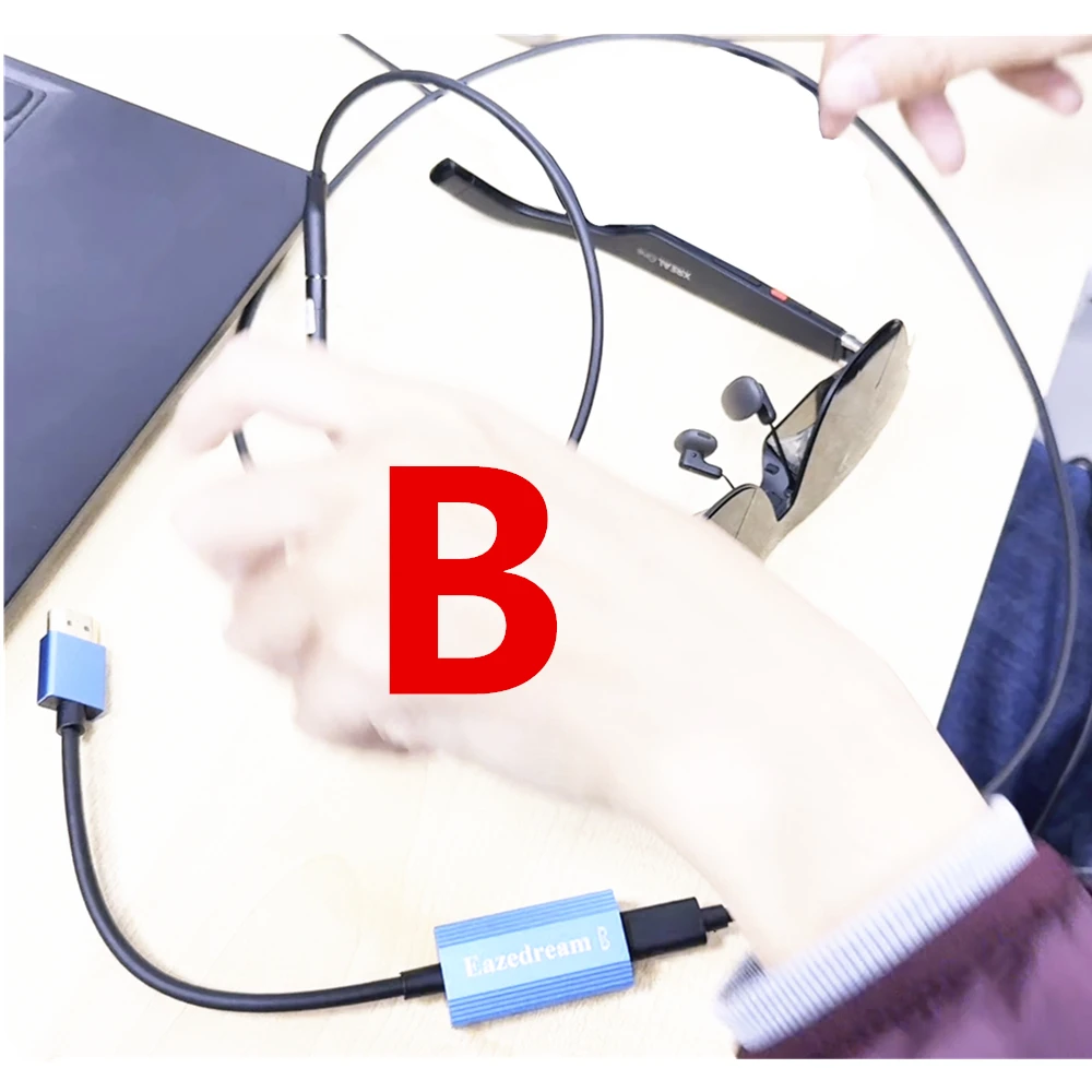 AR Glasses Hub سلس متعدد الأجهزة Type-C HDMI متوافق مع محول الشحن لمحطة Xreal Beam Viture Rokid Rayneo XR USB-C