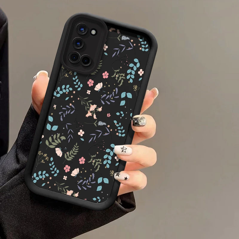 

Shockproof Phone Case For OPPO Realme Narzo Note 80 60 N65 N53 70X 60X 50i Prime GT 3 Master 6 Neo 5 Flowers Pattern Cover