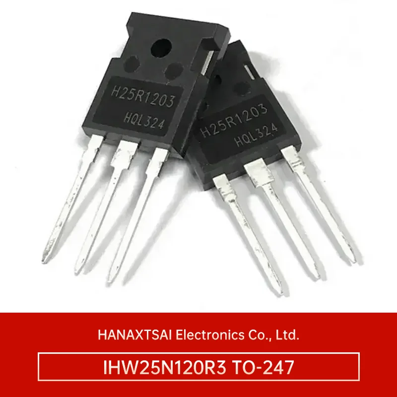 10pcs H25R1203 IHW25N120R3 IHW25N120 TO-247 Induction Power Tube IGBT Transistor Trench Through Hole In Stock Chip Supplier