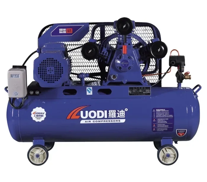 outstanding 500l piston type three head belt driven air compressor