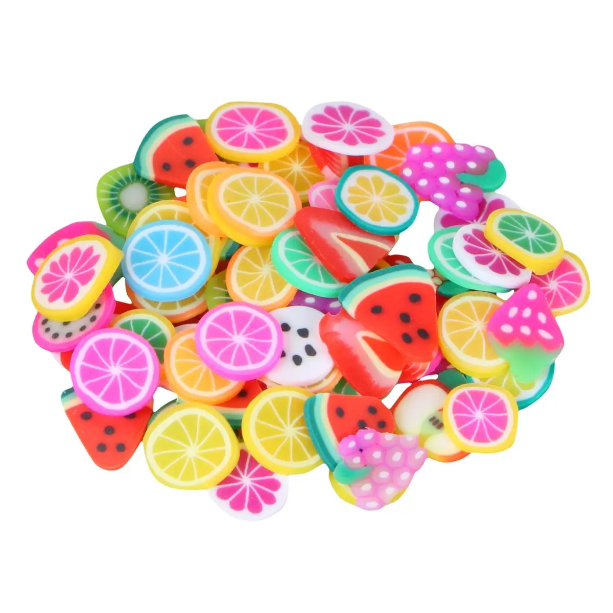 

1000 Pcs Polymer Clay Slices Nail Decor DIY Fruits Stickers for Manicure Tool Beauty Accessories Protect Nails