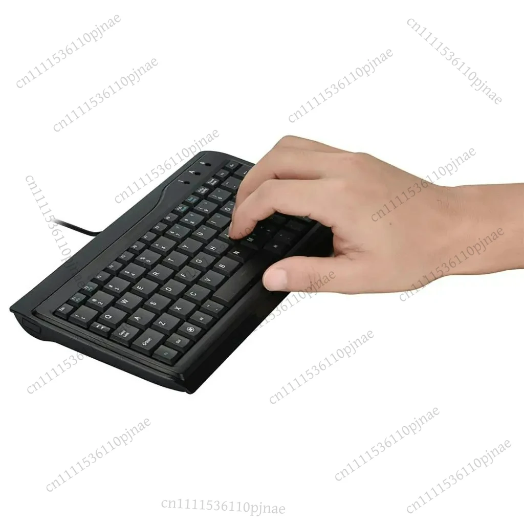 Portable Mini Keyboard Slim Low Profile Quiet USB Wired Keyboard for Computer and Notebook