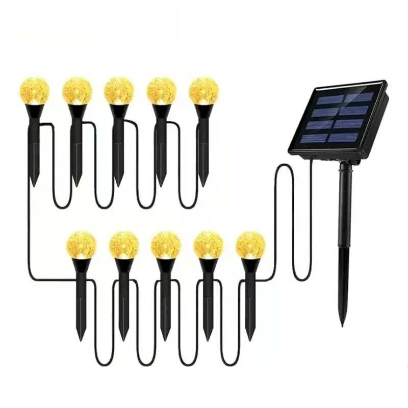 ضوء قابس أرضي على شكل كرة فقاعية تعمل بالطاقة الشمسية في الحديقة الخارجية مقاوم للماء، ضوء LED ساطع لتزيين الحديقة، أضواء خارجية تعمل بالطاقة الشمسية مقاومة للماء