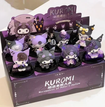 

MINISO Kuromi randomization Werewolf Kill Series Action Figure Dolls Anime Figures Surprise Bag Cute Model Fans Collection Toy