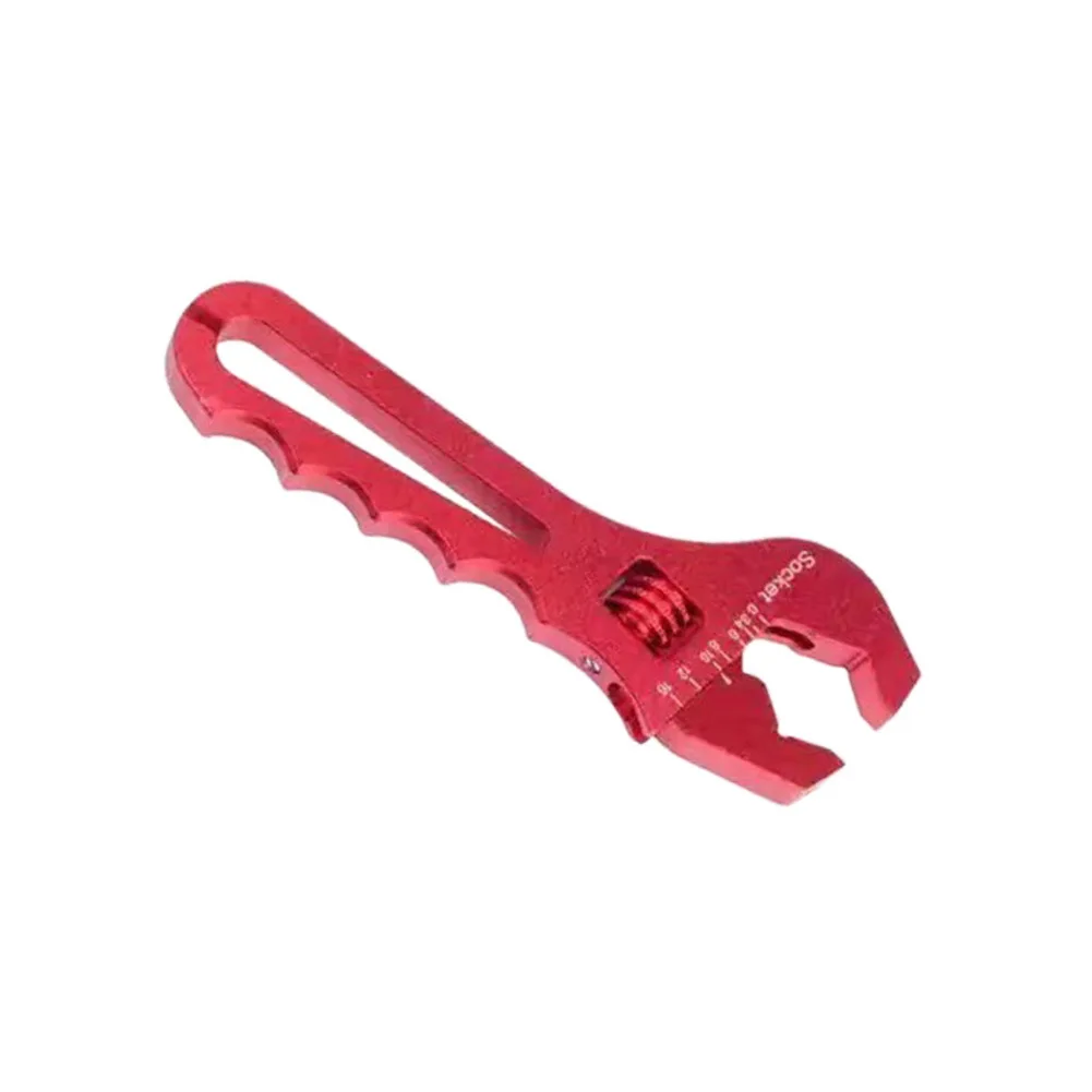 Adjustable Automotive Hose Connector Wrench Aluminum Alloy for AN3 to AN16 Sizes Non-Slip Handle for Reliable Application