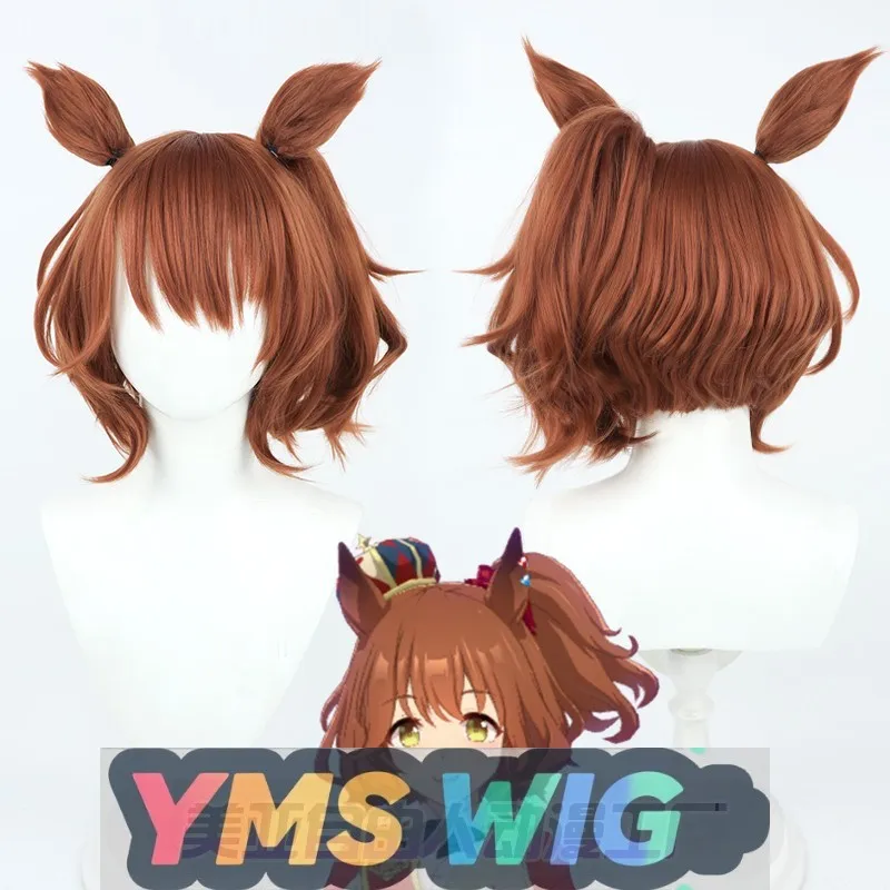 

【YMS WIG】Jockey Girl Pretty Derby Real Bow Экспресс Косплей Парик с ушками и хвостом Реалистичная голова