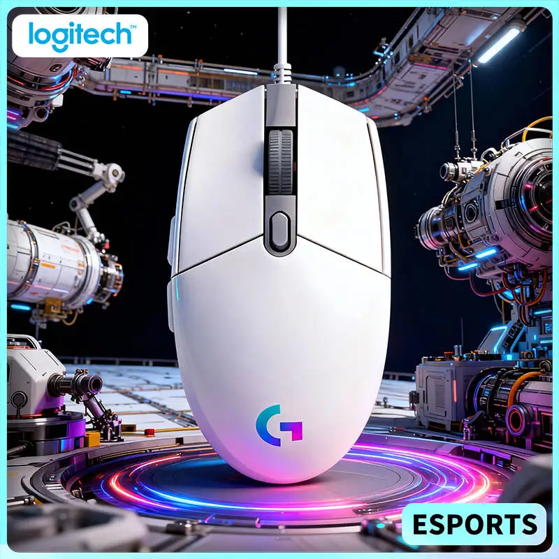 

Logitech G102 Prodigy Gaming Mouse, 8x Faster Than Ordinary Mice, RGB Backlit, 6 Buttons, Ergonomic for Competitive Esports