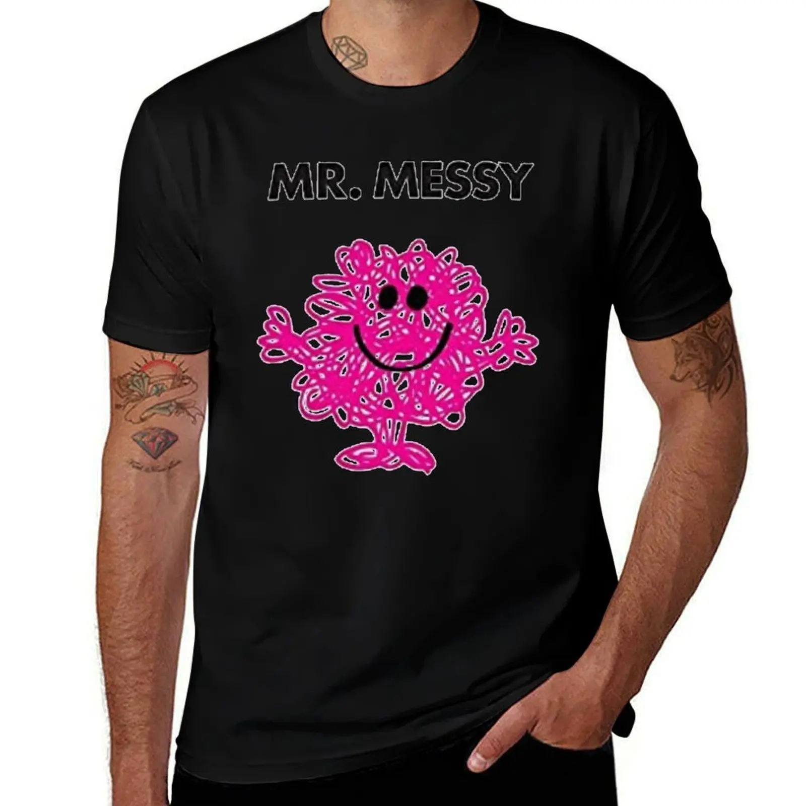 Mr Messy T-Shirt Festival Casual Short Sleeve T-Shirt