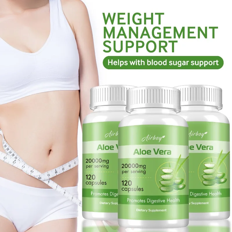 Aloe Vera - Helps Relieve Constipation Colon Cleansing and Detoxification Burns Fat and Manages Weight Metabolism