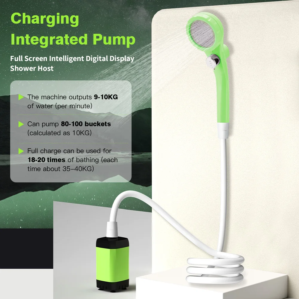 Camping Shower Pump RV Outdoor Shower Kit 3
