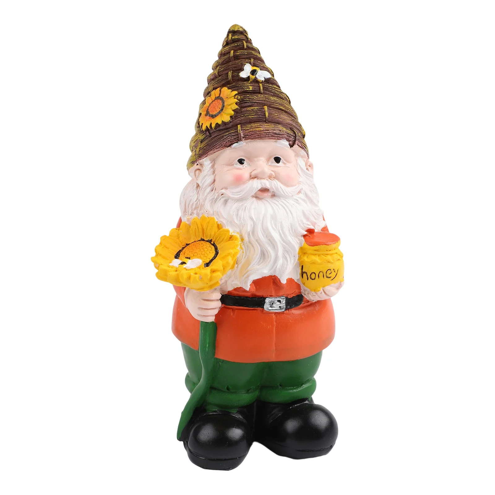 Decorative Lawn Gnome Statue Made of Resin with Hand Painted Craftsmanship Weather Resistant for Outdoor and Indoor Use