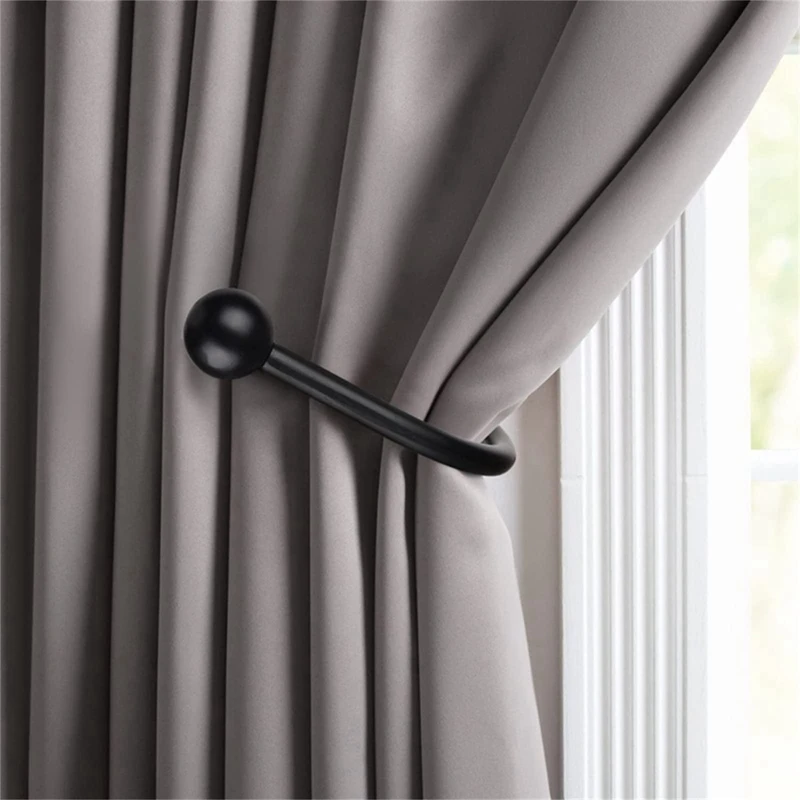 6Pcs Curtain Holdback Hooks Wall Mounted Curtain Tieback Hook Decorative Window Curtain Holdbacks Drapes Curtain Holder