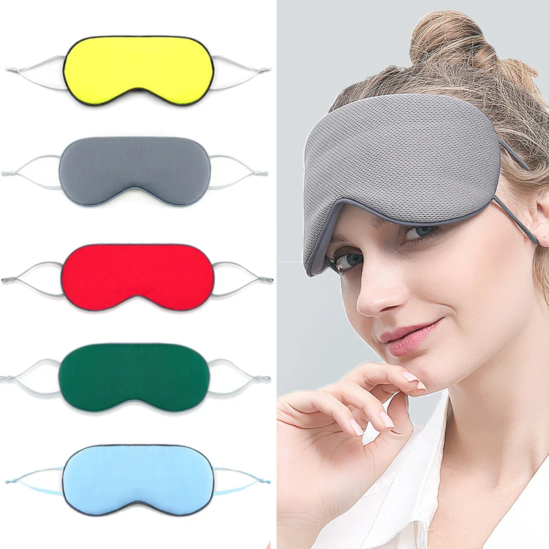 

2 in 1 Cotton Sleep Mask Soft Breathable Sleeping Eye Mask Eyeshade Cover Shade Double-Sided Blindfold Travel Rest Eye Patch