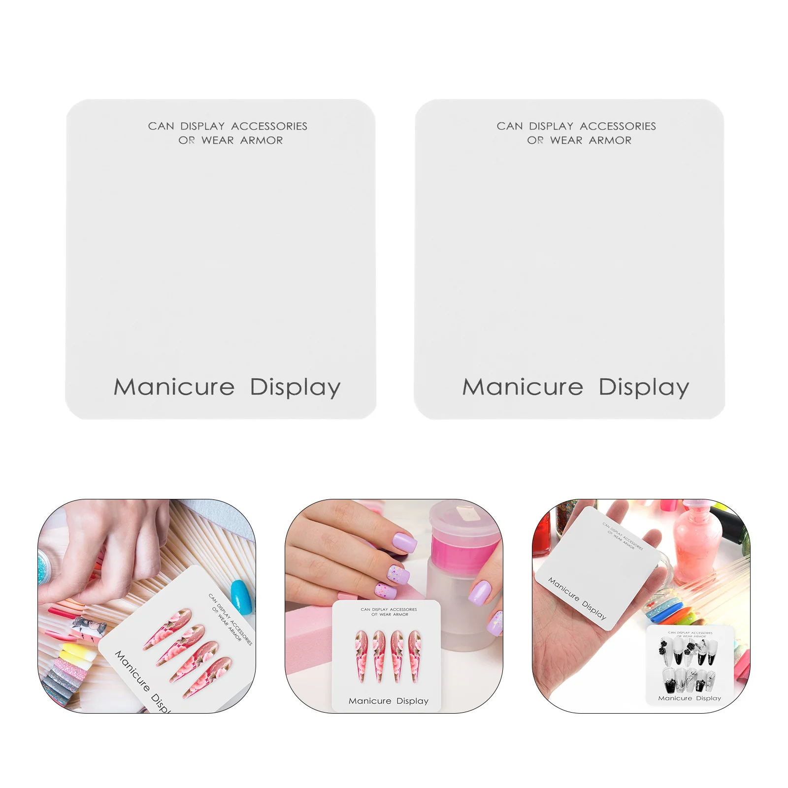 

40Pcs Thickened Nail Art Display Cards Durable Manicure Organizer for Professional Salons and Personal Use Manicure Accessory