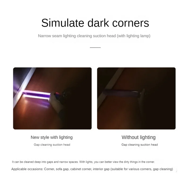 A94E-For Dyson V12/V10 Slim/Digital Slim Crevice Nozzle Tool+ Bottom Adapter Replacement Cordless Vacuum Cleaners Attachment