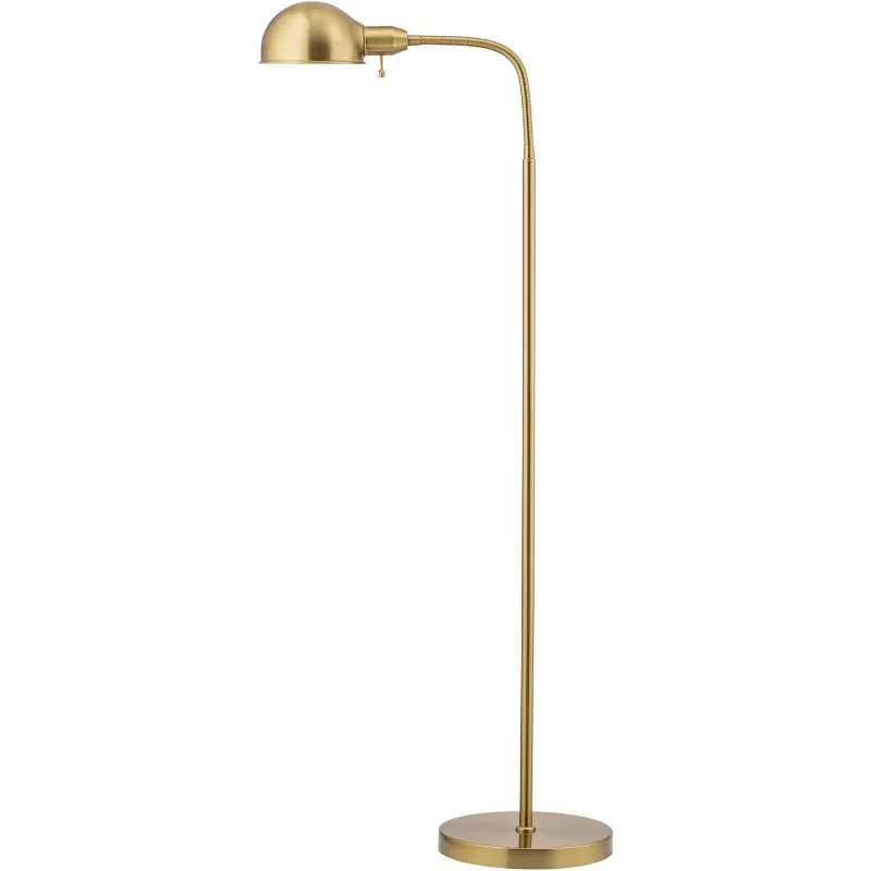 Adjustable Floor Lamp with Flexible Gooseneck and Rotatable Shade, E26 Socket, 10-Inch Base - Ideal for Reading, Bedside