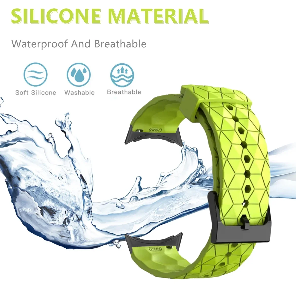 Silicone Strap for Google Pixel Watch 3 2 1 Watch Strap Bracelet correa Replacement for Google Pixel Watch Sport Band