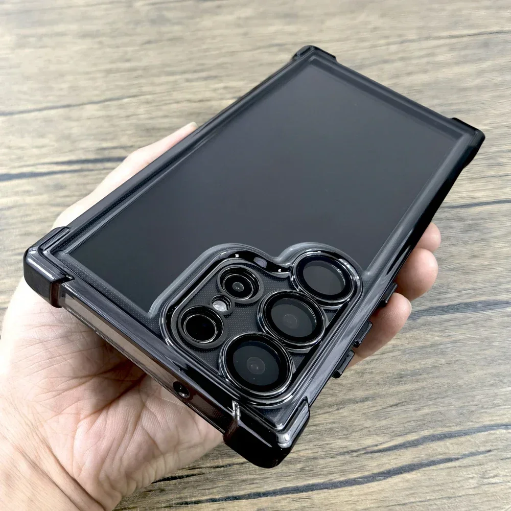 Противоударный бронированный прозрачный чехол для Samsung Galaxy S25 S24 S23 S22 Ultra Plus FE A16 A55 A15 A54 A53 A35 A25 5G Cover