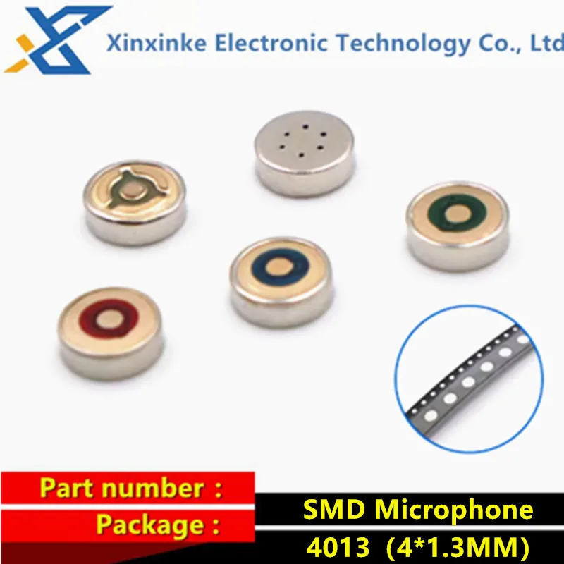

20PCS 4013 SMD MIC Microphone 4x1.3mm MP3 Accessories 4*1.3 Concentric Circle Binding Chip Capacitor Microphone
