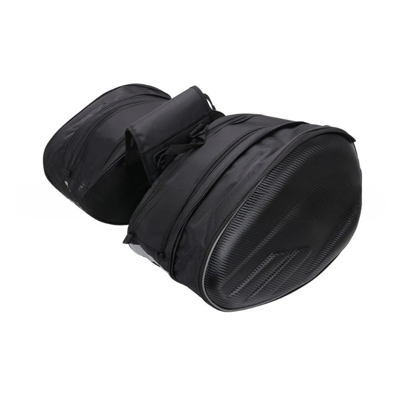 حقيبة جانبية للدراجة النارية حقيبة سرج حقيبة خوذة ثنائية قاطرة ركوب الخيل مقاوم للماء الذيل الخلفي الجانب السفر العالمي #5