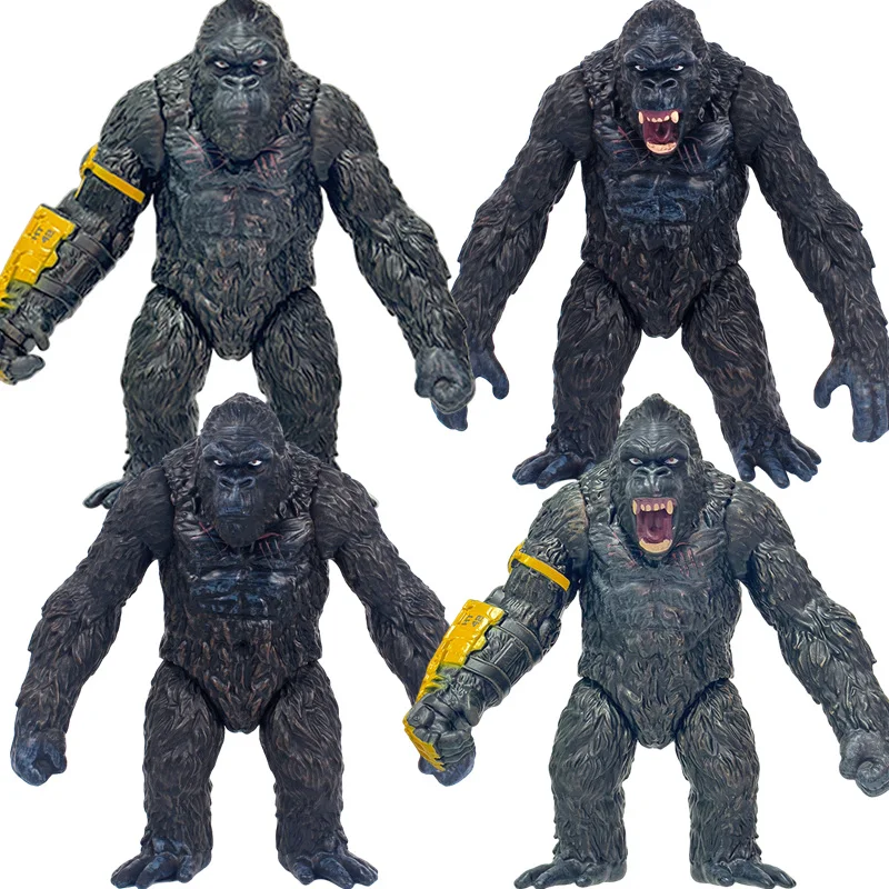 18CM Godzilla vs King Kong The New Empire Energy Gloves Action Figure Movie Orangutan Monster Soft Model Toy Children Collection