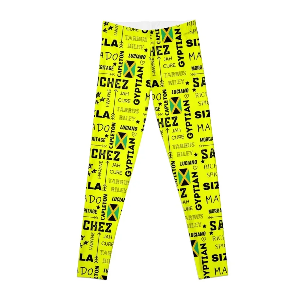 

Classic Reggae Artists Black Text Design Leggings Sports female push up fitness Fitness woman Women's fitness Womens Leggings