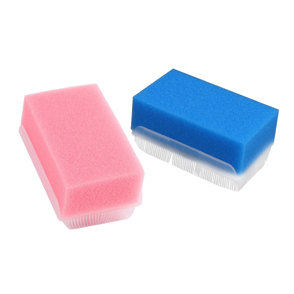 

2Pcs Baby Brush Kids Sensory Massager Sponge Plastic Newborn Training Infant Massage Sponge Skin Type